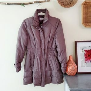 Kenneth Cole Down Feather Jacket Brown Small